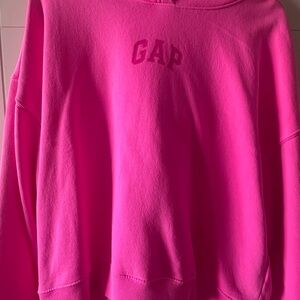 GAP Women's Bright Pink Hoodie